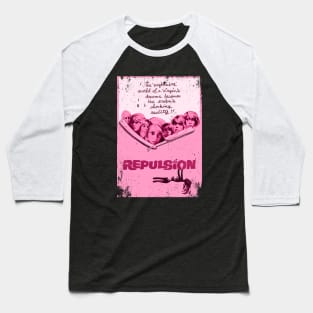 Catherine Deneuve's Haunting Descent - Repulsions Movie Tee Baseball T-Shirt